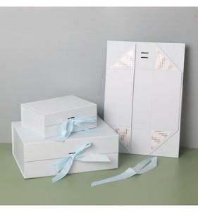 Cardboard paper hard packaging luxury folding <b>magnetic</b> gift <b>box</b>, customizable according to needs - Product Image 3