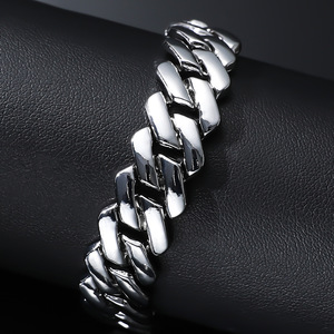 2026 Hot Selling Personalized Simple Alloy Geometric Chain <b>Bracelet</b> Hiphop Punk Style Men's Charm <b>Bracelets</b> Wholesale Jewelry - Product Image 4