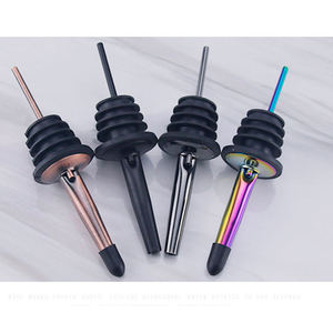 Giá thấp bán buôn thép không gỉ trọng dầu ô liu pourer Spout rượu chai tốc độ pourer rượu vang chai pourer - Product Image 6