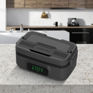 Boîte à lunch chauffante sans fil en acier inoxydable et plastique, alimentée par batterie 1,2 L 21000 mAh, conception OEM - Product Image 3