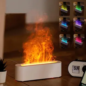 En satıcı simüle 3D yangın alev hava nemlendirici Usb yangın uçucu yağ simülasyon ultrasonik uçucu yağ volkanik difüzör