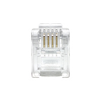 Conector macho RJ9 RJ12 RJ45, conector modular de 2 núcleos, 6P6C, 6P4C, conector divisor de teléfono RJ11 Cat3