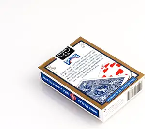 Jogo de pôquer padrão personalizado à prova d'água profissional conjunto completo de cartas de jogo de pôquer com design grátis para impressão de amostras de fabricantes