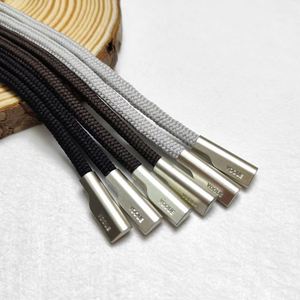 Cordón de Poliéster Trenzado 100% Ecológico de Alta Tenacidad con Punta Metálica Personalizable para Bolsas, Prendas, Sudaderas y Pantalones - Product Image 1