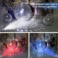 Boules de décoration en verre de 10 cm/12 cm/15 cm/20 cm/25 cm/30 cm/40 cm, grandes boules disco suspendues, boules disco miroir de Noël