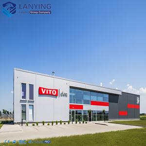 Magazzino Industriale con Struttura in Acciaio Pesante e Tetto a Falda, Edificio Prefabbricato in <span class=keywords><strong>Metallo</strong></span> Leggero per Fabbrica con Saldatura - Product Image 2