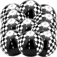 Pelotas de Playa Inflables de PVC de 22 cm, Diseño Decorativo de Pista, Juguetes Acuáticos para Adultos, Decoración para Fiestas de Cumpleaños