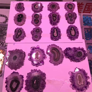 All'ingrosso forma libera casuale di alta qualità di stalattiti ametista fette per la realizzazione di ciondoli - Product Image 6