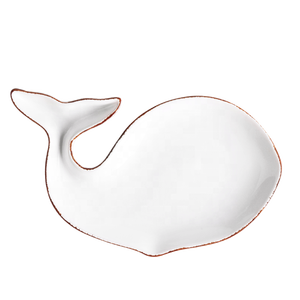 Plato de cerámica personalizado con forma de <span class=keywords><strong>ballena</strong></span> para <span class=keywords><strong>restaurante</strong></span>, vajilla de estilo Popular, precio Factor - Product Image 5