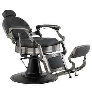 Fauteuil de <span class=keywords><strong>Barbier</strong></span> Professionnel Inclinable Robuste Style Rétro Antique pour Salon de Coiffure - Product Image 6