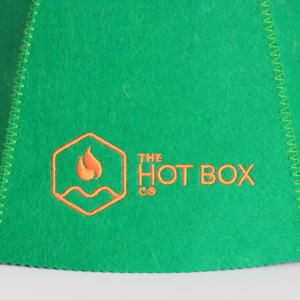 Sombrero de sauna de fieltro ecológico de diseñador, reutilizable con aislamiento suave y logotipo personalizado, sombrero de sauna suave - Product Image 5