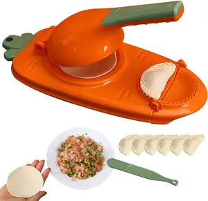 Manuelles Dumpling Maker Tool 2-in-1 Tragbare Dumpling Wrapper Maker und Press Dumpling Skin Machine-Multifunktion formen Set