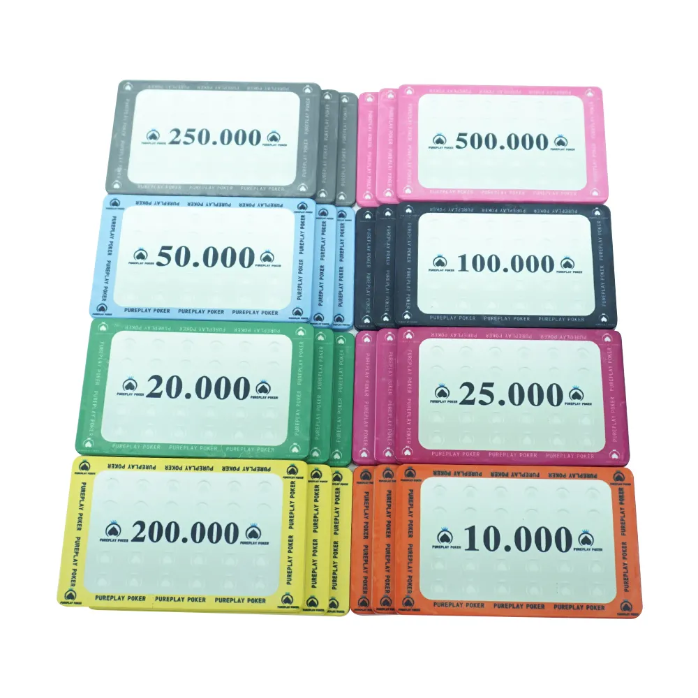 Placa de cerámica de 83,5mm y 38g, juego de fichas de póker en China con valor y varios colores a elegir