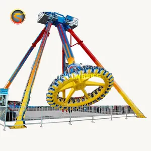 Luna park attraction balançoire marteau frisbes moteur de jeu électrique extérieur grand swing divertissement pendule ride