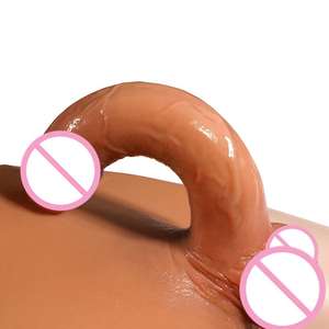 17*4Cm tragbare Silikon hose realistisch mit skrotalen Lesben oder hohlen Dildo für den Menschen machen Penis größer % - Product Image 3