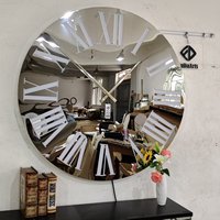 Jam Dinding Luar Ruangan 120CM Dengan Lampu LED Malam Hari, Angka Romawi, Bulat, Dekorasi Rumah Mewah, Jam Besar, Dropshipping