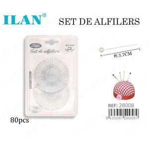 ชุดเข็มหมุดหัวมุก 80 ชิ้น สำหรับงานเย็บผ้า - Product Image 3