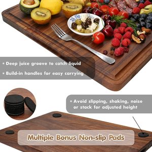 <strong>Mat</strong> Black Walnut Chopping <strong>Board</strong> Pizza Cutting <strong>Board</strong> - Product Image 3