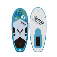 Planche à pagaie gonflable en PVC avec logo personnalisé, ailes hydrofoils, SUP tout-terrain, eaux océaniques, garantie de 2 ans, sports nautiques