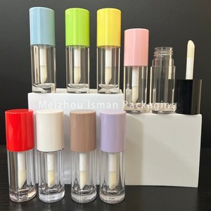 Bán Buôn 2024 Hot Bán Rose Gold Sliver Lớn Bàn Chải Cây Đũa Phép Son Bóng Bao Bì Rõ Ràng Ngắn Lip Gloss <span class=keywords><strong>Container</strong></span> Ống Với Wands 6Ml - Product Image 2