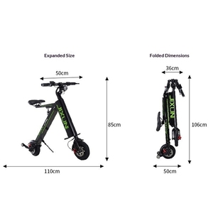 Vélo électrique multifonctionnel 36V 300W, scooter pliable pour adultes, vélo électrique de ville 8 pouces, scooter électrique au lithium 30 km - Product Image 6