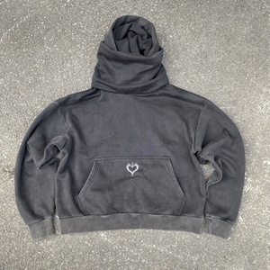 Felpa con Cappuccio Oversize da Uomo, Personalizzata, Stile Streetwear, in Pile, con Maschera Integrata, Spessa 500g, Calda, Ricamata, Vestibilità Ampia, per Commercio all'Ingrosso - Product Image 2