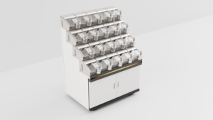 Thiết kế mới vật liệu mới nhựa Pick N <span class=keywords><strong>mix</strong></span> hiển thị đứng Kệ thị trường cho Cửa hàng kẹo - Product Image 6