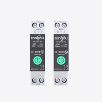 LEDEAST Disjoncteur domestique intelligent TO-Q-SY2 Télécommande sans fil Tuya Zigbee Interrupteur sur rail DIN avec mesure