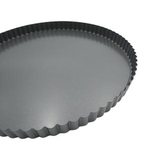 32CM Round Tart Pan with Removable Bottom, Great non-stick coating, tart and pizza pan <b>baking</b> tool - Product Image 6