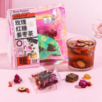 Thé au gingembre et au jujube au sucre brun premium 120g Sachets de thé Rose Longane Goji Bien-être quotidien pour femmes OEM Marque privée