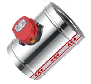 Baja tahan karat saluran bermotor peredam kontrol Volume udara aktuator listrik 51mm sampai 200mm katup pengkondisian ventilasi udara - Product Image 2