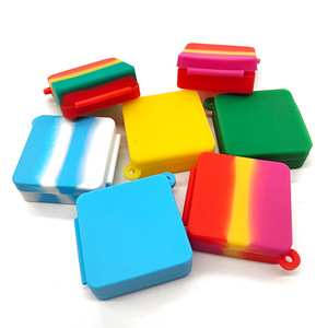 9 ml 9 ML rettangolo contenitore in Silicone Silicone contenitore contenitore in Silicone contenitore 9 ml quadrato Silicone cera <span class=keywords><strong>olio</strong></span> contenitore <span class=keywords><strong>per</strong></span> il commercio all'ingrosso - Product Image 4