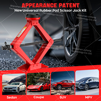 Ensemble d'outils automobiles en acier noir pour l'extérieur, vente en gros, kit de réparation avec ciseaux, cric de levage de voiture, avec patin de cric, manomètre de pression des pneus