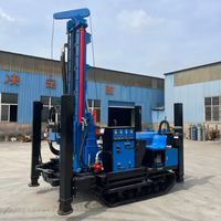 Machine de forage de puits d'eau sur chenilles CE de 300 m de profondeur, fabriquée en Chine
