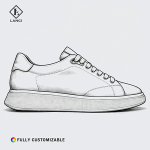 Chaussures de course entièrement personnalisées LANCI, fabriquées à la main, sur mesure, avec empeigne en cuir véritable de qualité supérieure, semelle intermédiaire en mousse EVA et semelle extérieure en caoutchouc, directement de l'usine. - Product Image 2