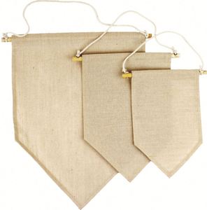 Nouvelle bannière murale en toile de coton personnalisable avec logo, double face, par sublimation, pour équipe, vente en gros, pas cher - Product Image 2