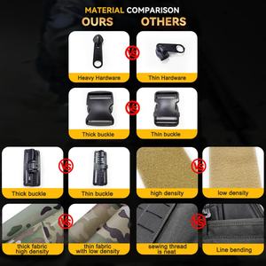 เสื้อกั๊กยุทธวิธีลายพราง 1000D โพลีเอสเตอร์ สำหรับการล่าสัตว์ อุปกรณ์ยุทธวิธี เสื้อกั๊กแทคติคอล แบบปลดเร็ว - Product Image 6