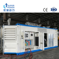 Groupe électrogène triphasé silencieux 1250 kVA à moteur diesel chinois, démarrage automatique, ATS, démarrage à distance, CC, direct usine