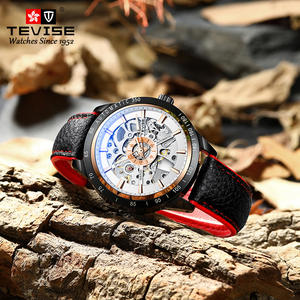 Orologio da Uomo <span class=keywords><strong>di</strong></span> Marca Top, Cinturino in Pelle, Orologio da Polso Meccanico Automatico Sportivo per Uomo - Product Image 4