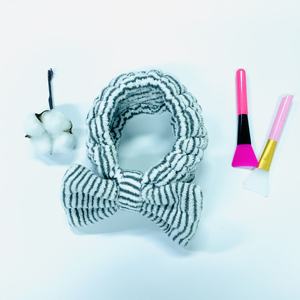 Fascia per <span class=keywords><strong>capelli</strong></span> in tessuto carino stile dolce per bambini pronto per la fascia con Bowknot in colore rosa - Product Image 4