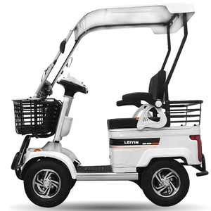 2024 새로운 전기 자전거 스쿠터 4 바퀴 650W 60V 20Ah 32 Ah장거리 성인용 전기 골프 카트 - Product Image 1