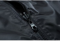 Blouson Bomber Réversible Noir pour Homme, Col Montant, Fermeture Éclair, Doublure Matelassée Diamant, Coupe-Vent, Veste de Baseball Automne, Patchwork