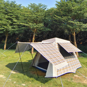 YGY Double couche Glamping, tente de Camping instantanée, 3 à 4 personnes, étanche, Anti-UV, famille, extérieur, 4 saisons, tente de jardin - Product Image 1