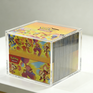 Factory Wholesale Custom Modern for Freestanding UV Resistance Clear Acrylic 8 Mini <b>Tin</b> Case with Magnetic Lid - Product Image 4