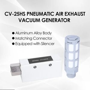 Générateur de vide pneumatique CV-25HS, pompe Venturi compacte à commande pneumatique pour l'automatisation - Product Image 2