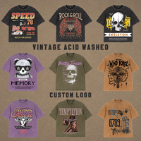 T-shirt rétro de haute qualité, mode streetwear, vêtements pour hommes, t-shirts graphiques vintage, lot de t-shirts à col rond pour hommes, 100% coton