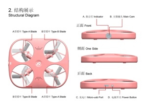 Mini bay không người lái với máy ảnh-1080 P HD bay không người lái với ổn định di chuột, kiểm soát trọng lực, tự động theo dõi, quỹ đạo chuyến bay, cho người lớn và trẻ em - Product Image 5