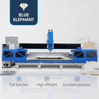 Centre d'usinage CNC automatique pour pierre ES3-3015 avec magazine de 12 outils pour le polissage des bords de comptoirs, d'éviers et de vasques, le perçage et le fraisage