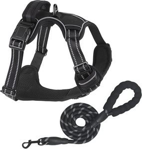 Manufacturers OEM Custom Oxford Adjustable Luxury Designer <b>Pet</b> Dog Leash and Dog <b>Harness</b> Set No Pull Custom <b>Pet</b> Dog <b>Harness</b> - Product Image 1