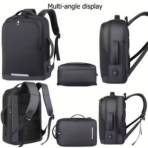 Sac à dos de voyage personnalisé avec logo pour hommes d'affaires et étudiants, sac à dos étanche avec port USB, sac à dos pour ordinateur portable, vente en gros - Product Image 2